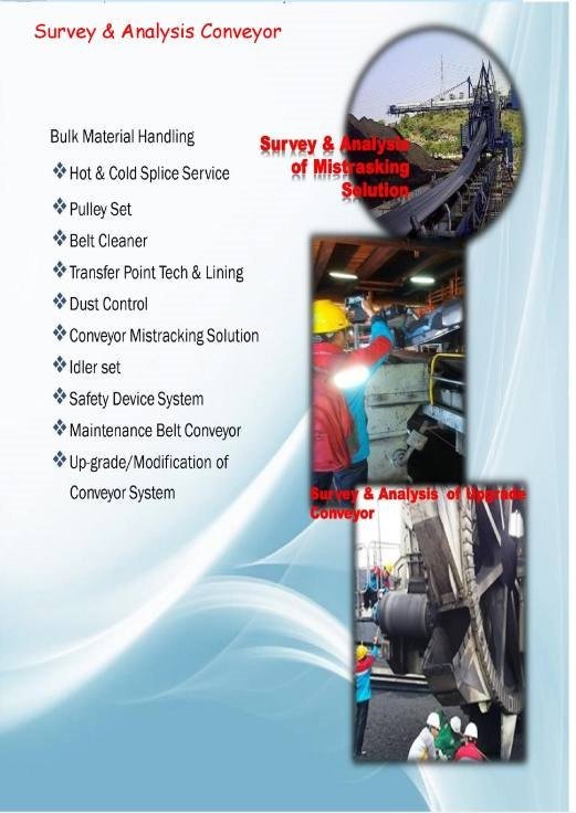 Dokumentasi survey dan analisis conveyor dari materi QCE